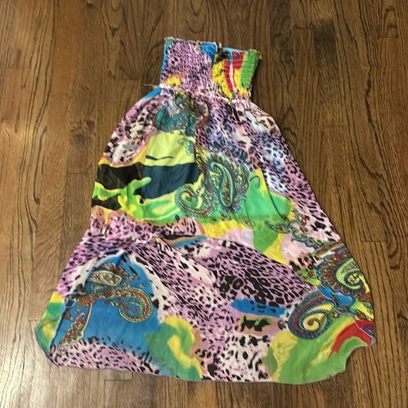 Gorgeous strapless or halter les tout petits sz.10 sheer overlay dress high low - Picture 2 of 6